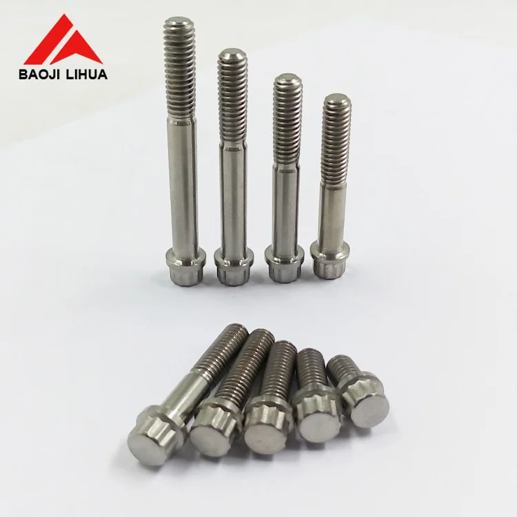 M10x1.25 rims bolts ,12 points titanium flange bolts for automobile