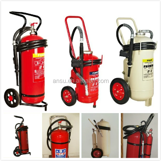 50kg Abc Wheeled Dry Powder Fire Extinguisher Wheeled Fire Extinguisher 50lb 100lb 25kg 30kg 5203