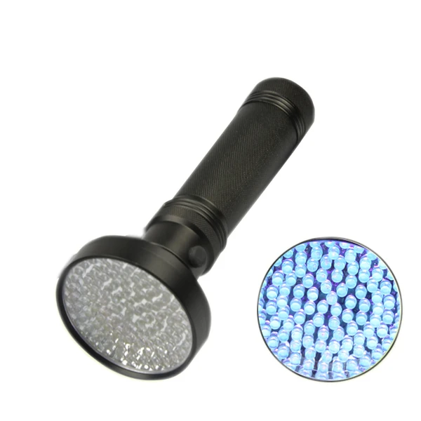 100 led uv black light flashlight