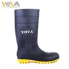 Heavy duty industry boots CE EN ISO 20345 steel toe and midsole PVC safety boots mining boot