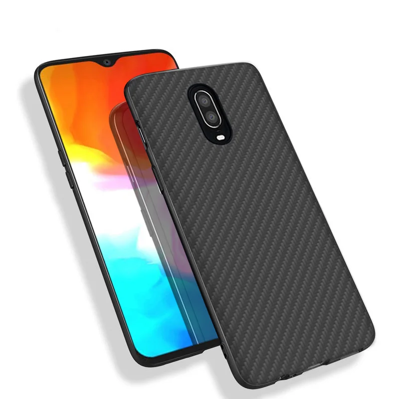 Aramid fiber case Cover For oneplus 6T Protective Shell Back Case
