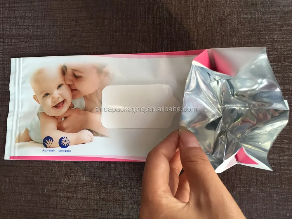 Aluminum Foil Wet Wipe Packaging Material/plastic Bag Wrap Film For Wet