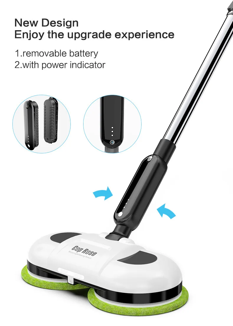 Cop Rose F528P  wireless electric floor mop, wireless mop cleaner, robot mop wireless with removable battery.jpg