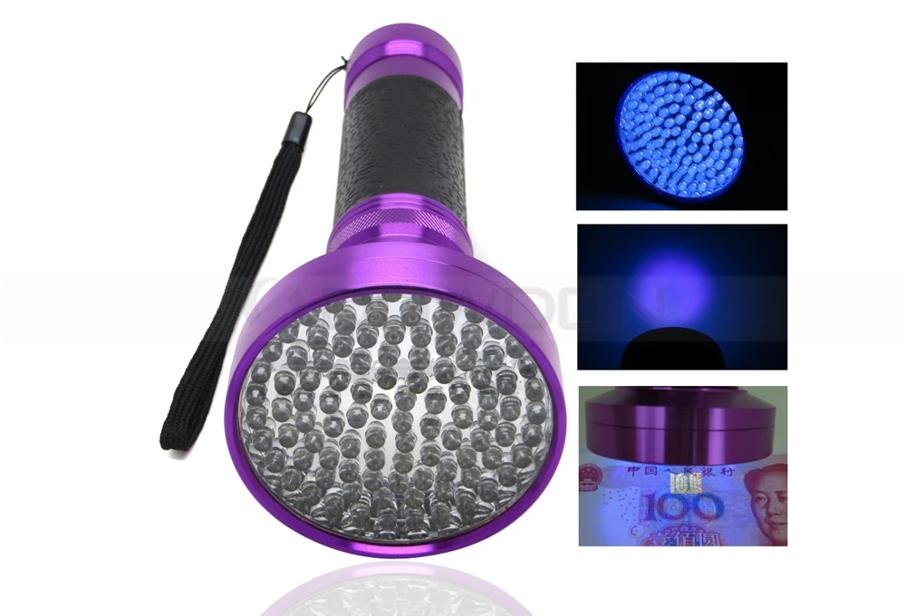 Black Light UV Flashlight 100 LED Pet Dog Cat Urine Detector Light Flashlight for Pet Urine Stains