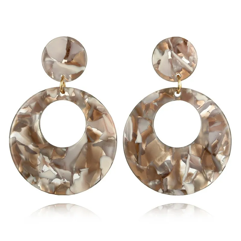 New Creative Acrylic Sheet Circular Fashion Fashionable Multicolored