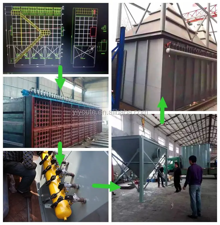  Industrial Bag Filter Dust Collectors For Air Flow Dedusting System