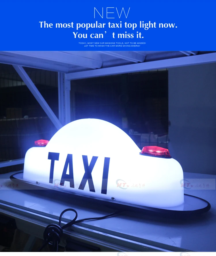 HT manufacturer white small taxi light box