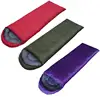 OEM/ODM Good Quality 210T Polyester 3-Season Adult Waterproof Envelope Sleeping Bags with Office Ridge Hood