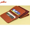 Vegetable Tanned Leather Bifold Credit Card Wallet Briefcase Name Card Holder