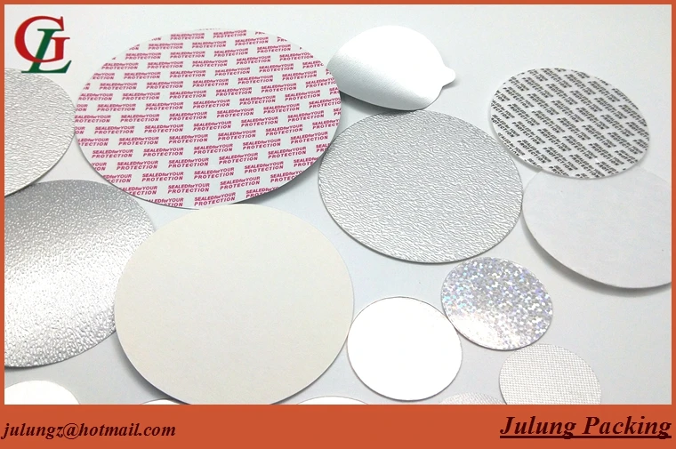 Customized Size Heat Induction Liner Pellable Aluminum Foil Seal Coated 