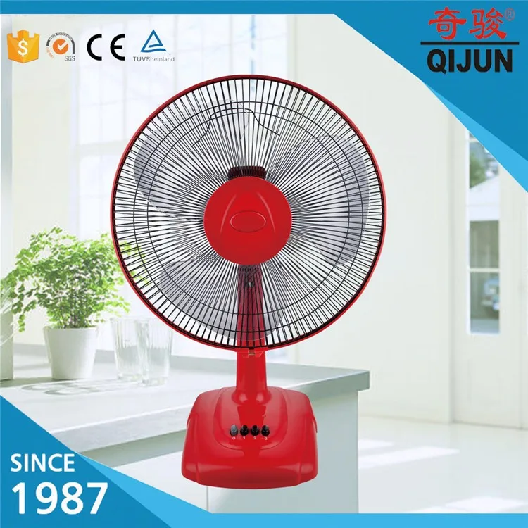 16'' Red Color New Model Table Fan Ball Bearing Table Fan Air cooling Exhaust Fan Table Usage