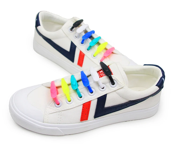 Vlaces New Arrival No Tie Elastic Shoe Laces 14pcs Per Set Silicone
