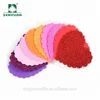 Hot Decorative Sticker Heart Shape Multi Glitter eva Foam shape