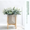 Beech Wood Customizable Plant Stand Shelf 1-Tier Flower Pots Holder Display Rack Utility Shelf Bathroom Rack Storage