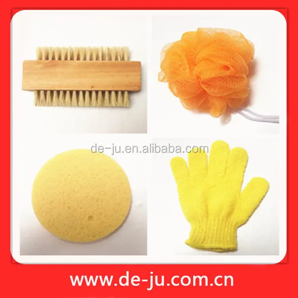 Bath Gift Flower Brush Glove Comfortable Bath Sets