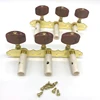 Agate square head plastic column zinc alloy gold plated classical guitar 3 string nail