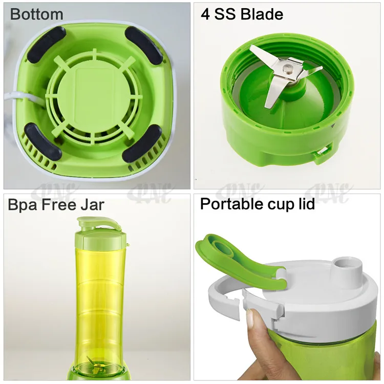 Bpa Free Blend Active Cordless Electric Personal Blender For Shakes