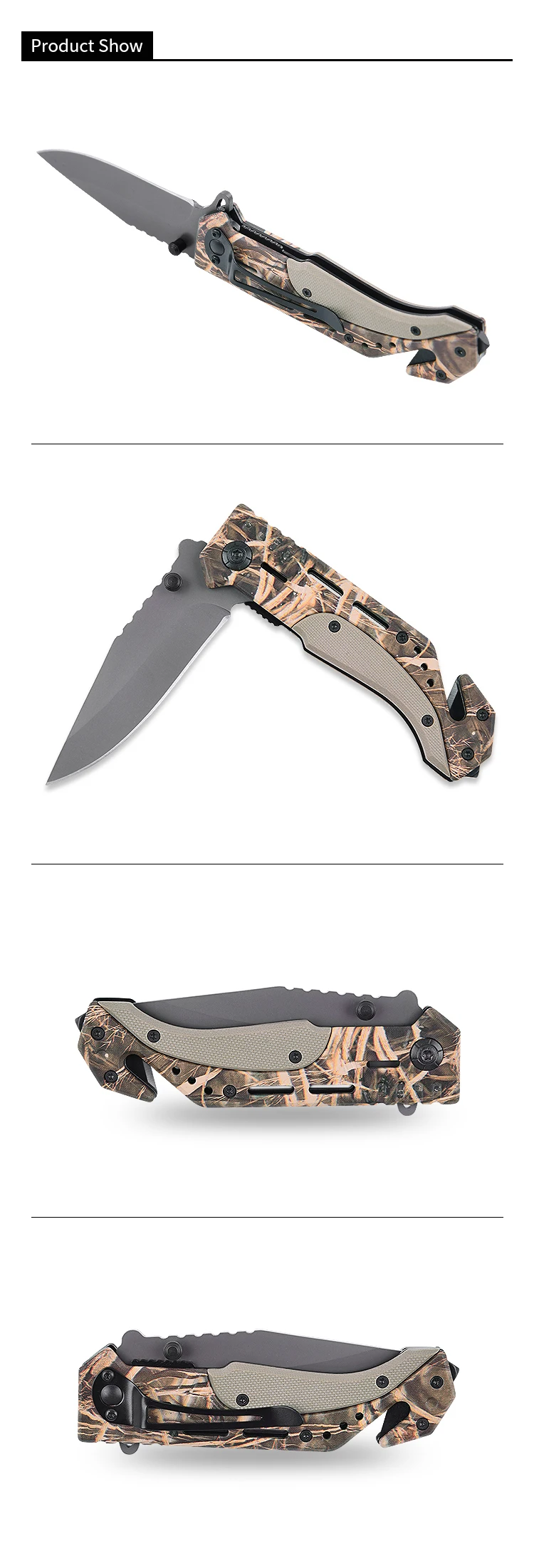 Glass Breaker Assisted Opening Survival Folding Pocket Knife Buy