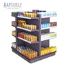 4 way gondola display stand grocery store used shelves for sale