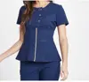 Professional most fashionable design multiple styles hospital medical staff scrubs set supplier