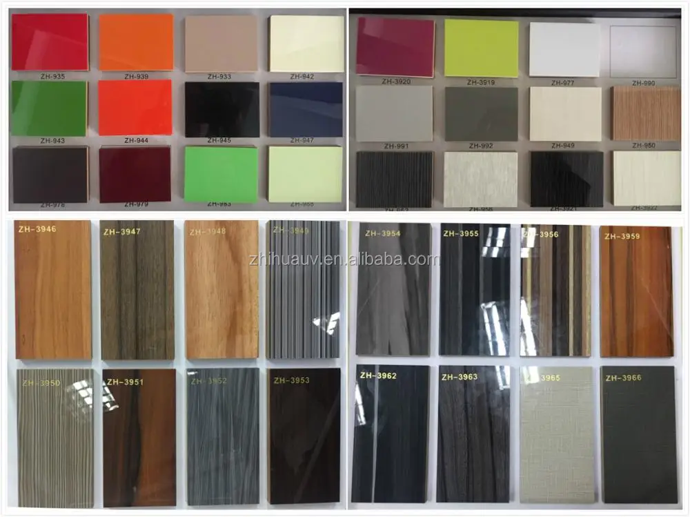 Veneer Finish Melamine Mdf With Uv High Gloss Coating Buy High Gloss