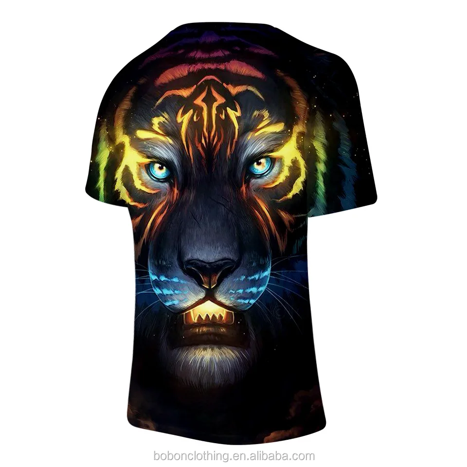 New Design Hot Sale 3d Printed T Shirt Wholesale 3d Printed Animal T ...