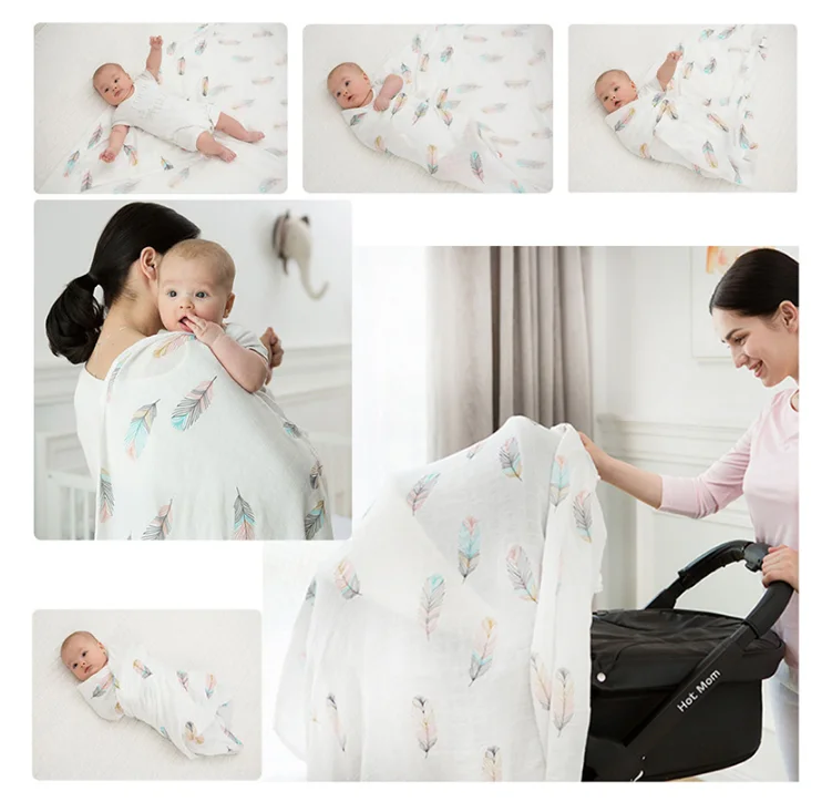 2019 New Silk Baby Snuggle Blanket Newborn Baby Wrap Swaddle Blanket