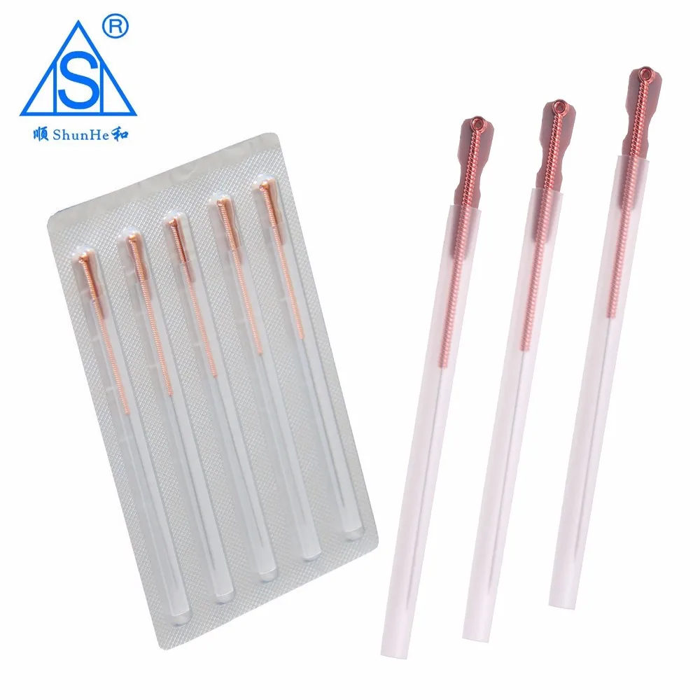 Copper Handle Acupuncture Needle With A Guide Tube In Equipments Of