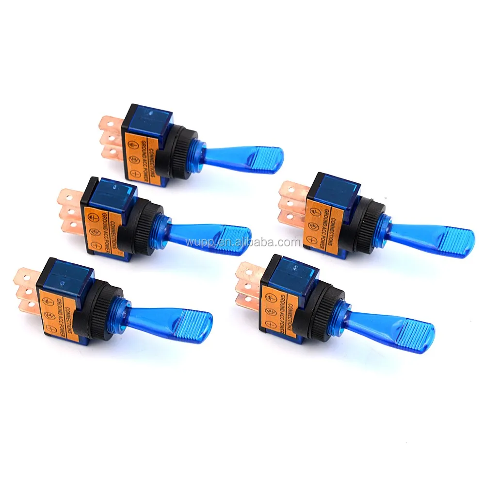 12v 3way Off On Led Spring Return Momentary Motorcycle Toggle Switch