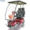 4 Wheel Closed Two Seats 2 Seater Handicapped or Golf Enclosed Electric Mobility Scooter Covered With Roof