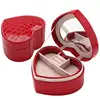 Pu leather Jewellery box crocodile pattern leather Jewellery creative Jewellerystorage box