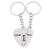 New fashion heart shape i love you cheap romantic lovers gift metal key chain