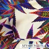 China manufacture wholesale 100%polyester maple Leaf designs style stretch crepe fabric for textile