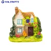 Beautiful miniature crafts resin mini fairy garden house wholesale