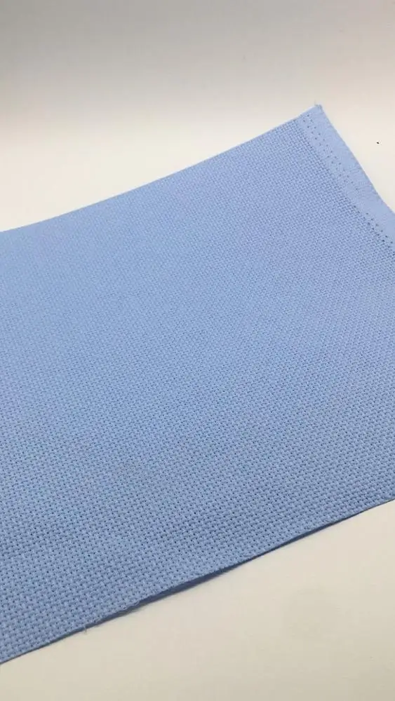 Free Shipment Aida Cloth Fabric Canvas Cross Stitch 14ct Light Blue ...