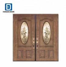 فانغدا 2016 جديد تصميم فيلا الدخول باب مزدوج ، تصاميم مزدوجة الباب الباب الرئيسي