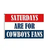 custom design 3*5ft 100%polyester Saturday Are for The Fans flag