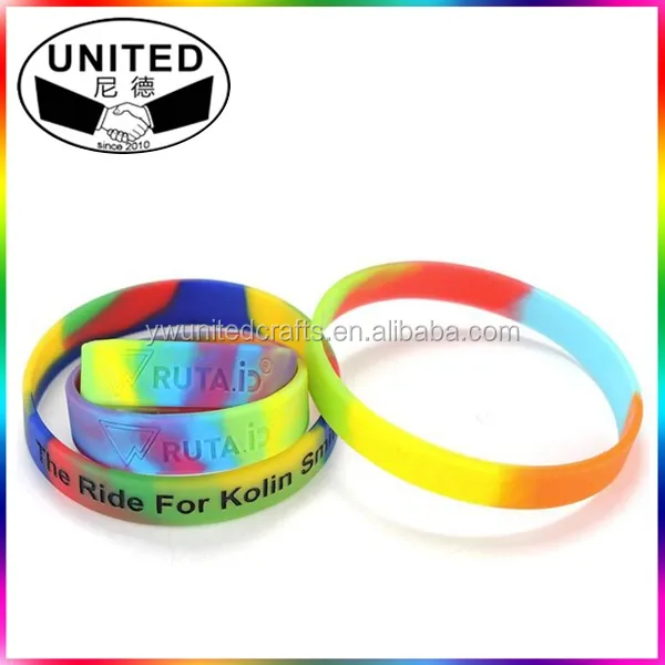 Custom Logo Debossed Silicone Bracelet Personalized Silicone Wristbands Bulk With Text Message