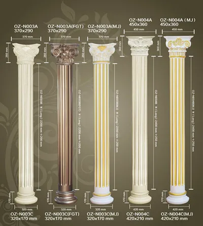 La venta de 2014 China decoración de poliuretano columna romana