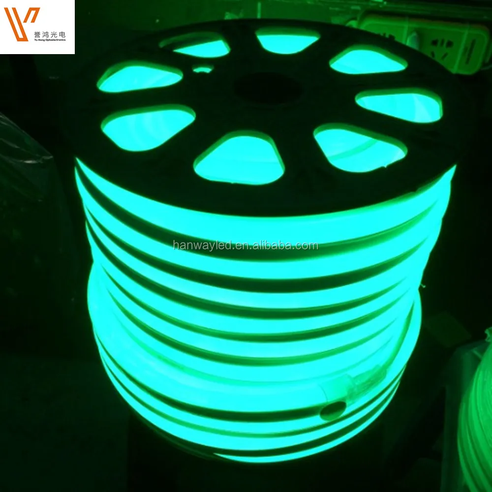 Waterproof 12V 12W/m single color Cuttable led ultra thin neon flex rope light ip68