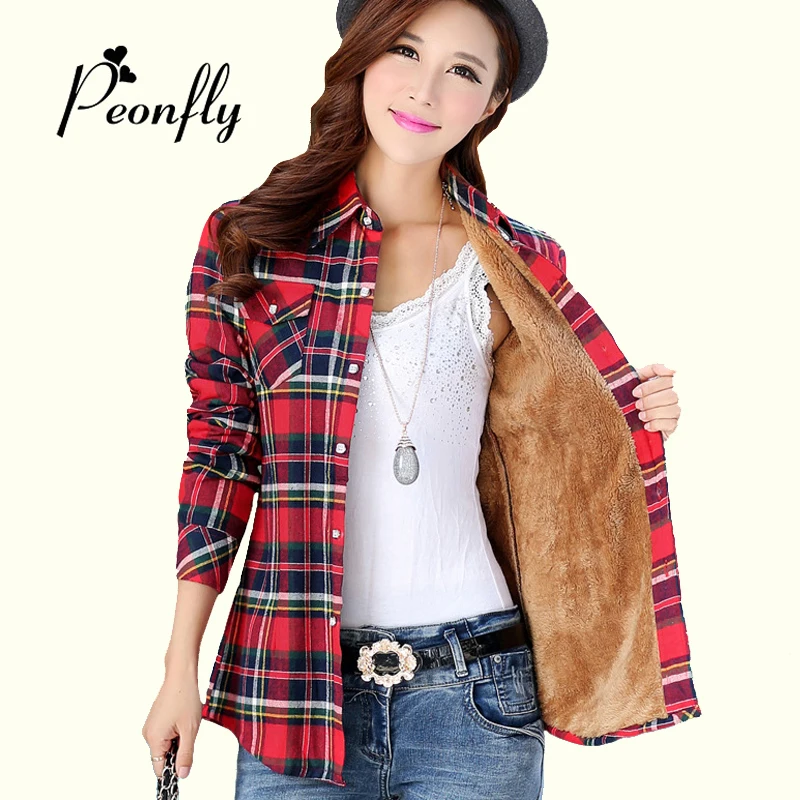 Compra mujeres de franela camisas blusas online al por