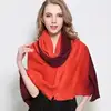 2016 Latest design changeful gradient color cashmere feeling multifunctional scarf with Buttons