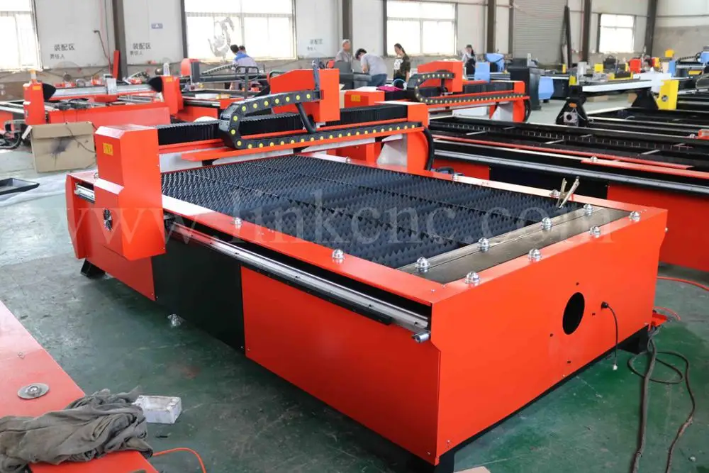 Fast speed high cutting performance plasma cutter with sawtooth table , cnc plasma cutting machine