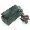 EKJ-8023 Straight Type Short Carved Smoking Pipes Solid Wood Red Length 135MM Tobacco Pipes Wholesale