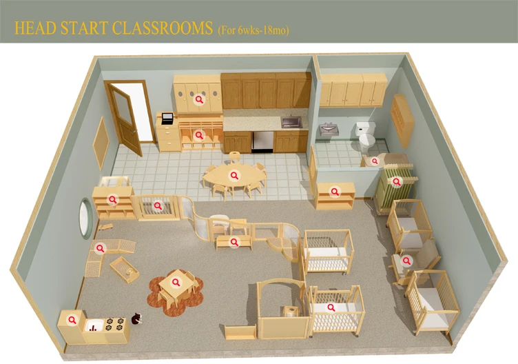 Wholesale Montessori Furniture Baby Changing Table