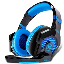 VOTS SDS Over-Ear 3.5mm Gaming Headset Headband Game Headphones Earphones With Microphone LED Light For PC Laptop COMPUTER