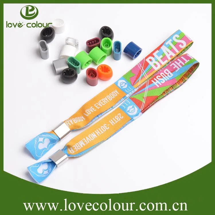 Cheap Printed Fabric/polyester Satin Wristband/bracelet For Events