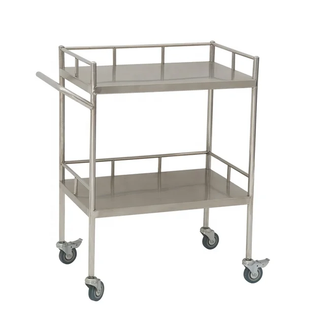 2 Tier Stainless Steel Kitchen Hospital Salon Lab Medical Equipment Instrument Surgic Tool Trolley Cart Cy D402 Buy Stainless Steel Serving Trolley Stainless Steel Trolley Dressing Trolley Product On Alibaba Com