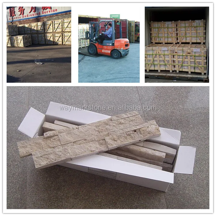 thin natural quartz stone cultured panel with mushroom sides wp-sk14