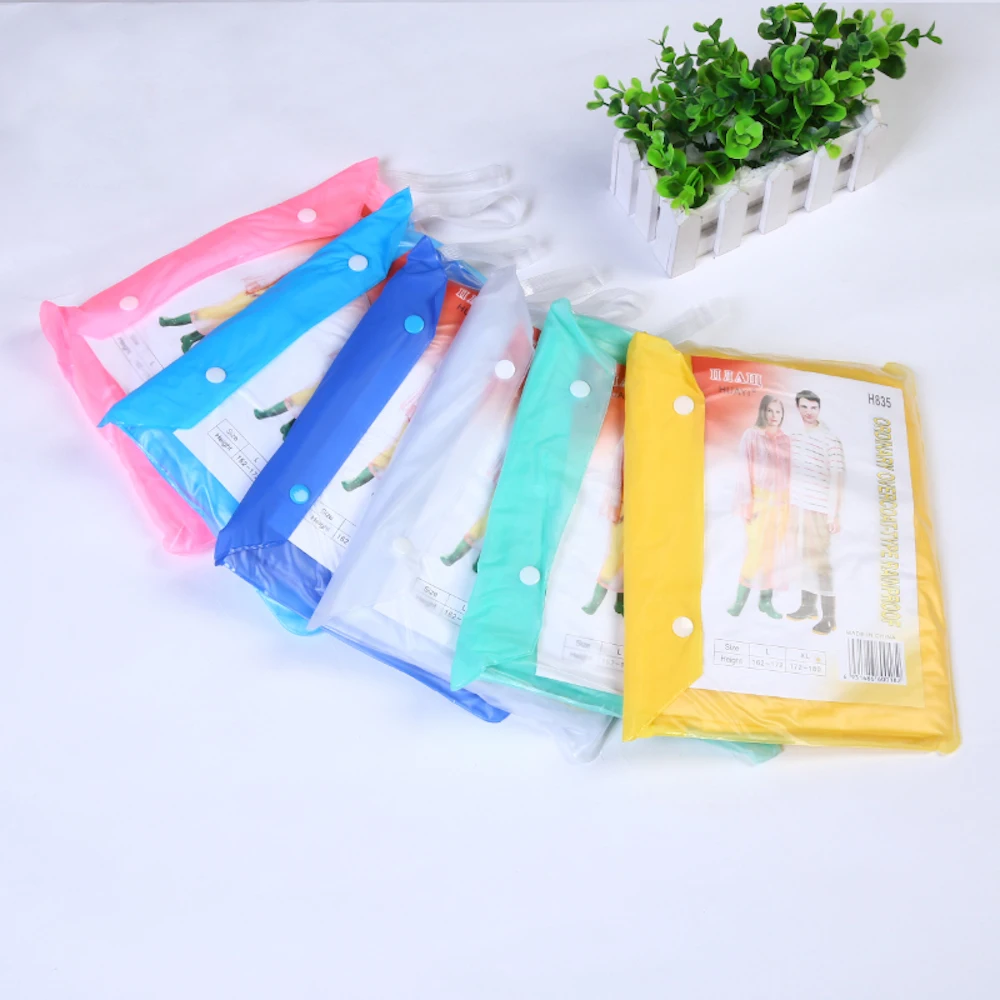 cheap PVC long raincoat waterproof custom full body adult rain coat